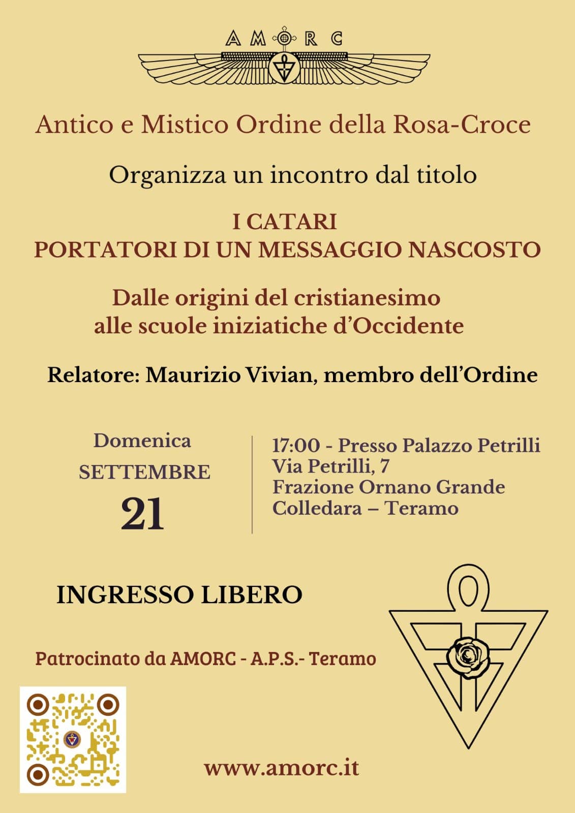 Conferenza AMORC Teramo 11-09-2025