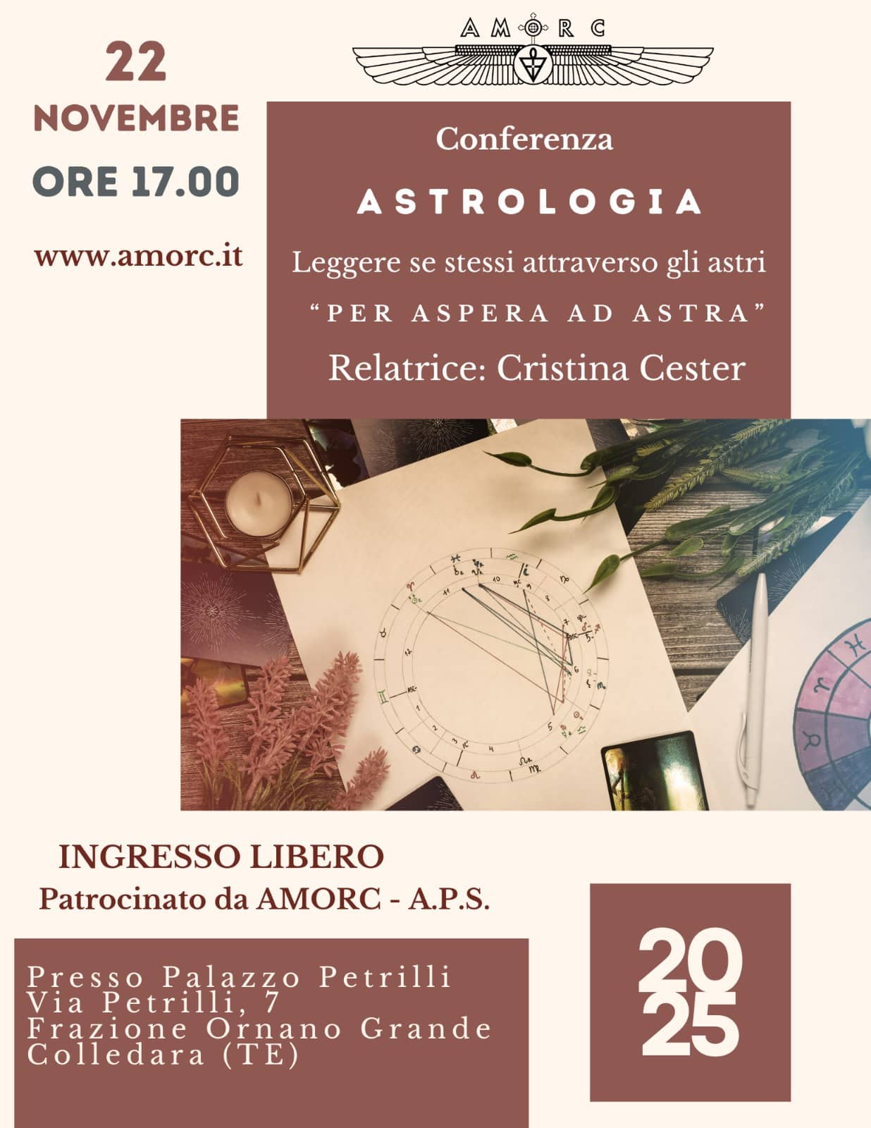 AMORC - Conferenza Astrologia - 22-11-2025