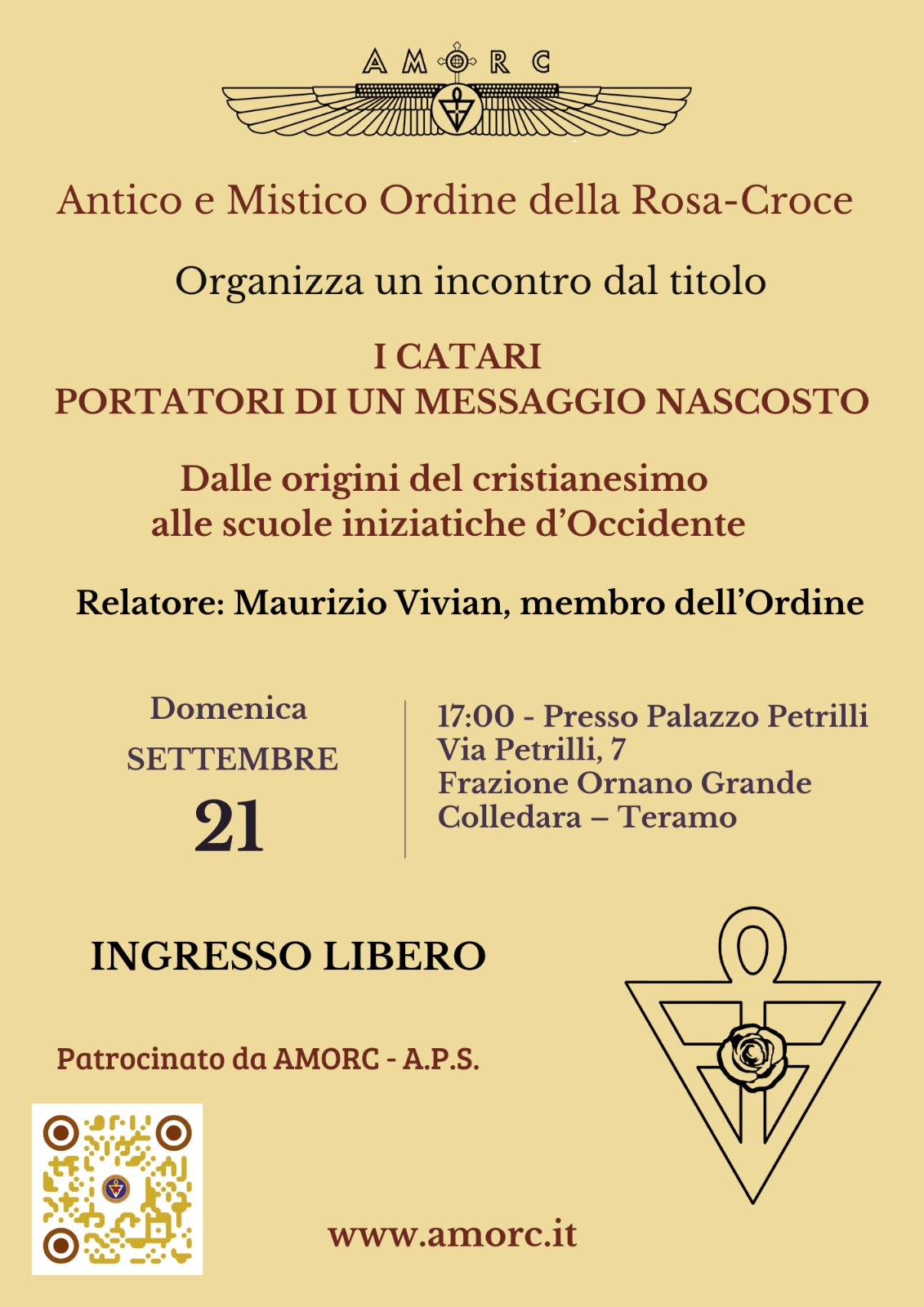 Conferenza AMORC Teramo 11-09-2025